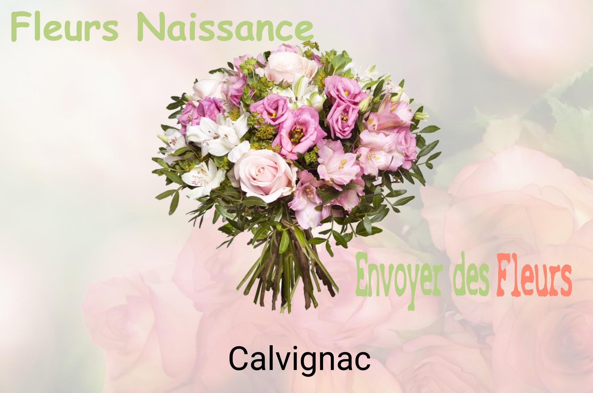 Bouquet de fleurs de naissance livré à Calvignac