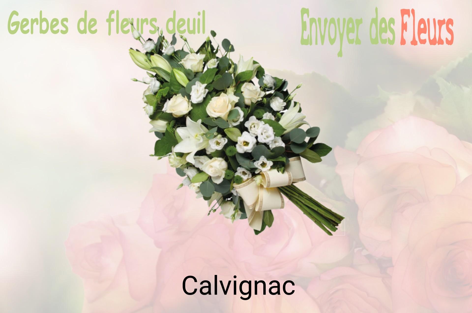 Gerbe de fleurs de deuil livrée à Calvignac